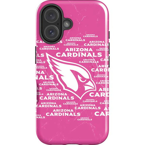 NFL Arizona Cardinals Pink Blast iPhone 16 Plus Magsafe Impact Case